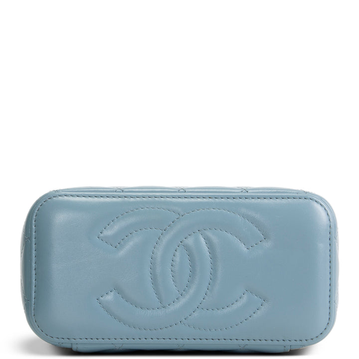 CHANEL Vanity Case w/ Adjustable Chain Strap - Quilted Lambskin