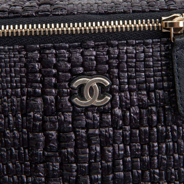 CHANEL Raffia Vanity Case
