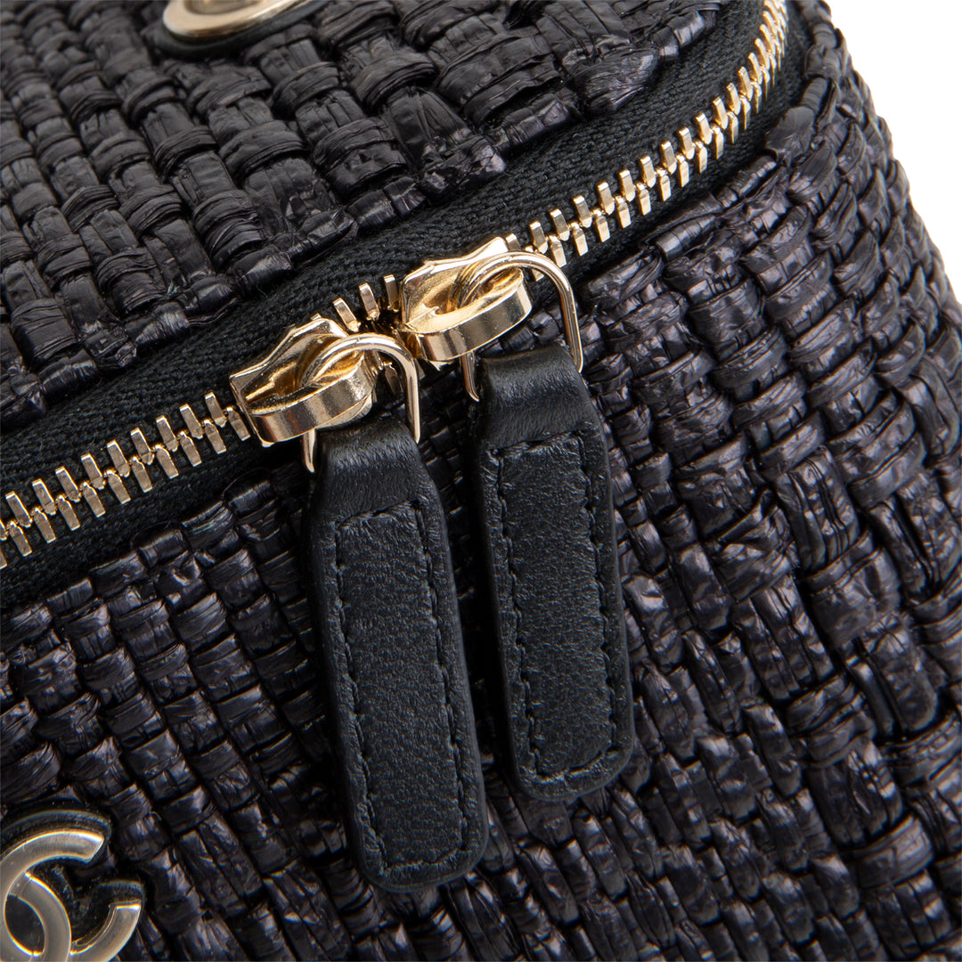CHANEL Raffia Vanity Case