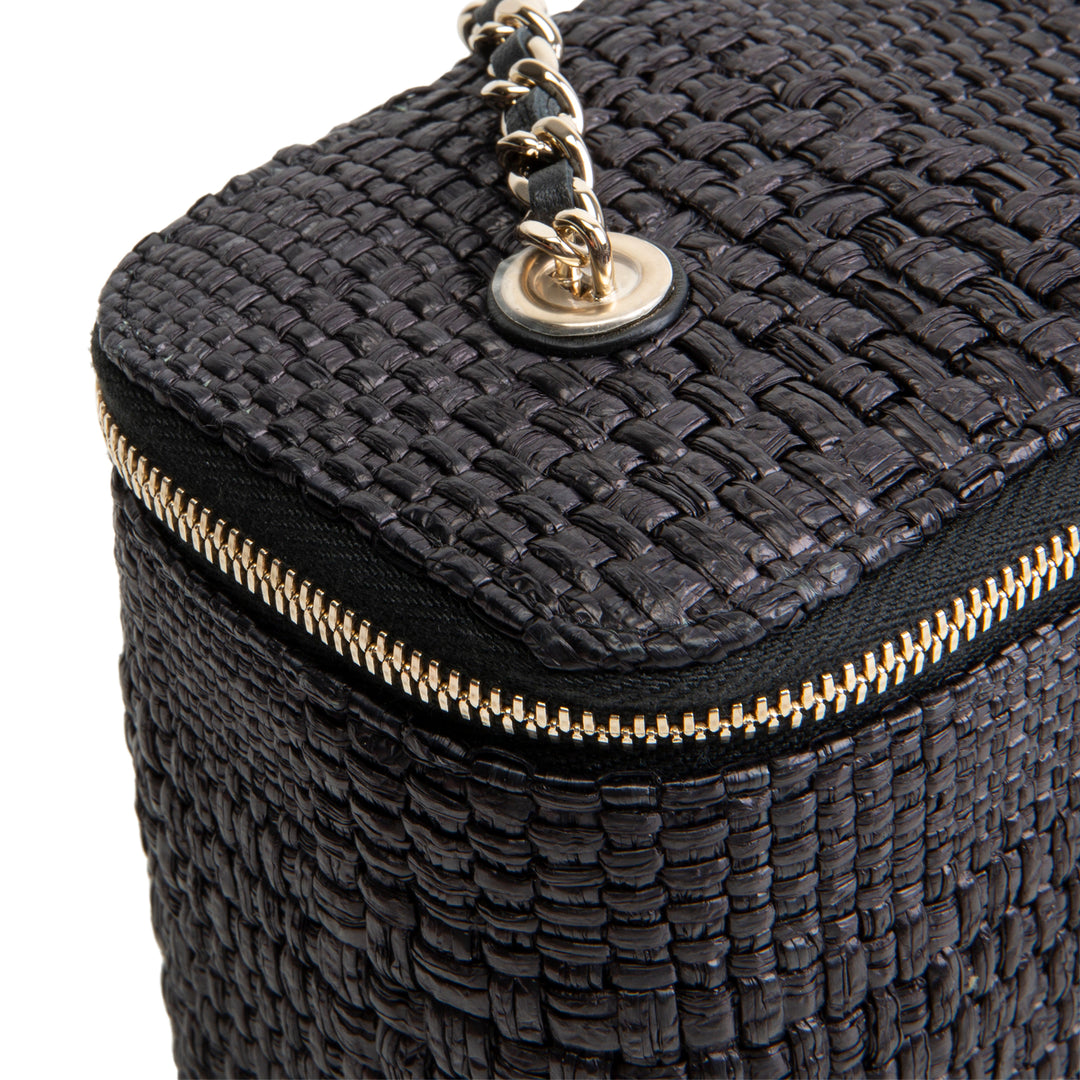 CHANEL Raffia Vanity Case