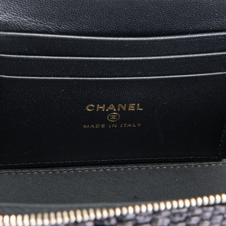 CHANEL Raffia Vanity Case