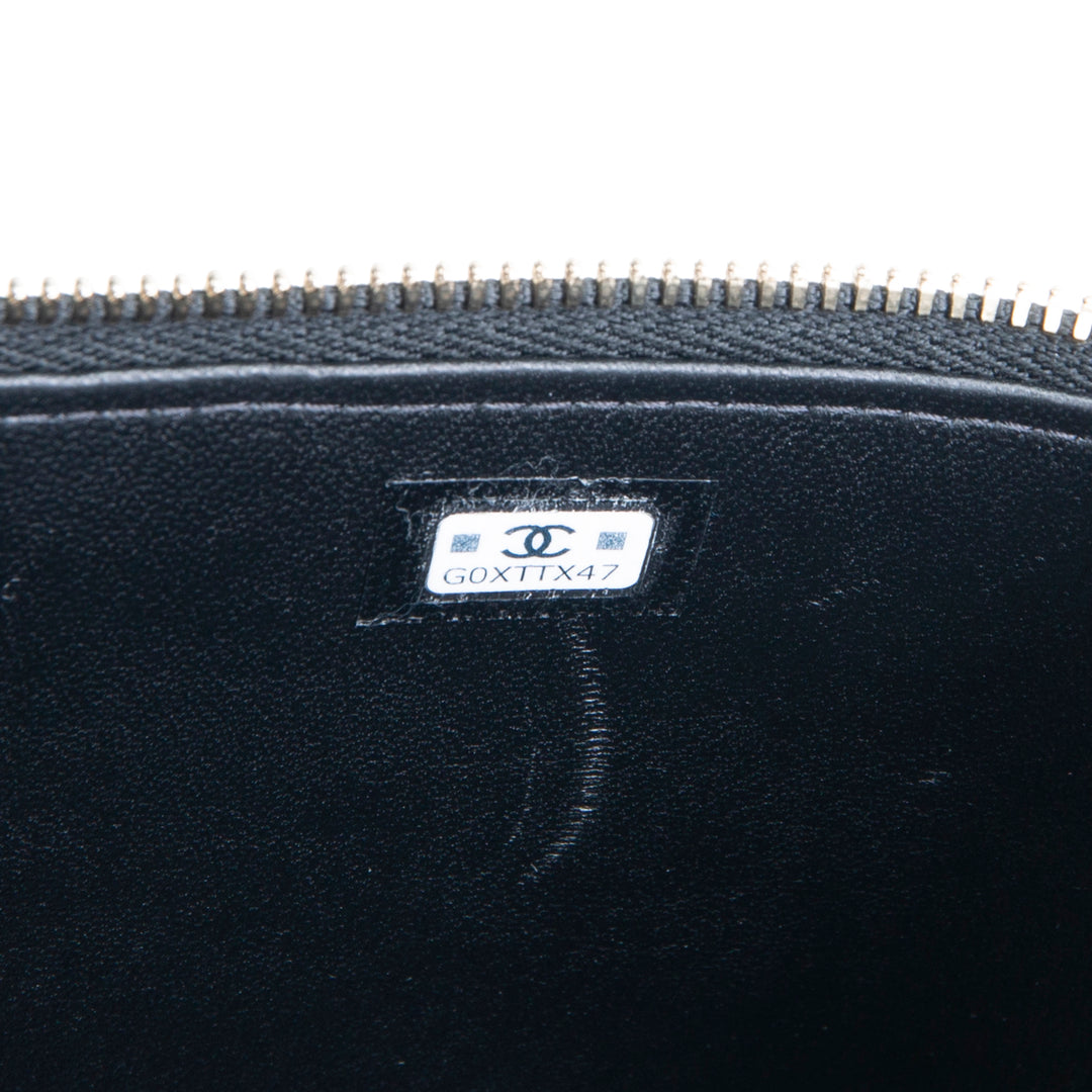 CHANEL Raffia Vanity Case