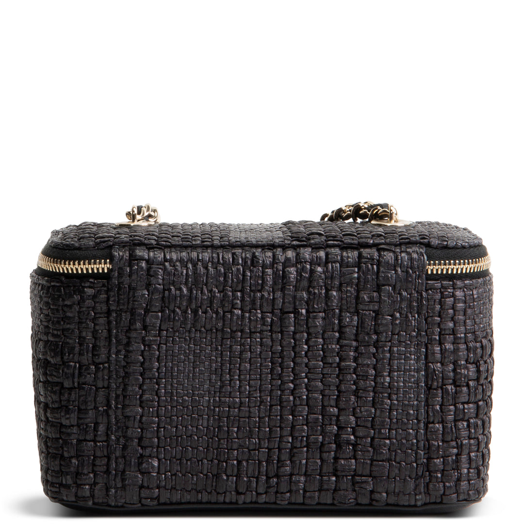 CHANEL Raffia Vanity Case