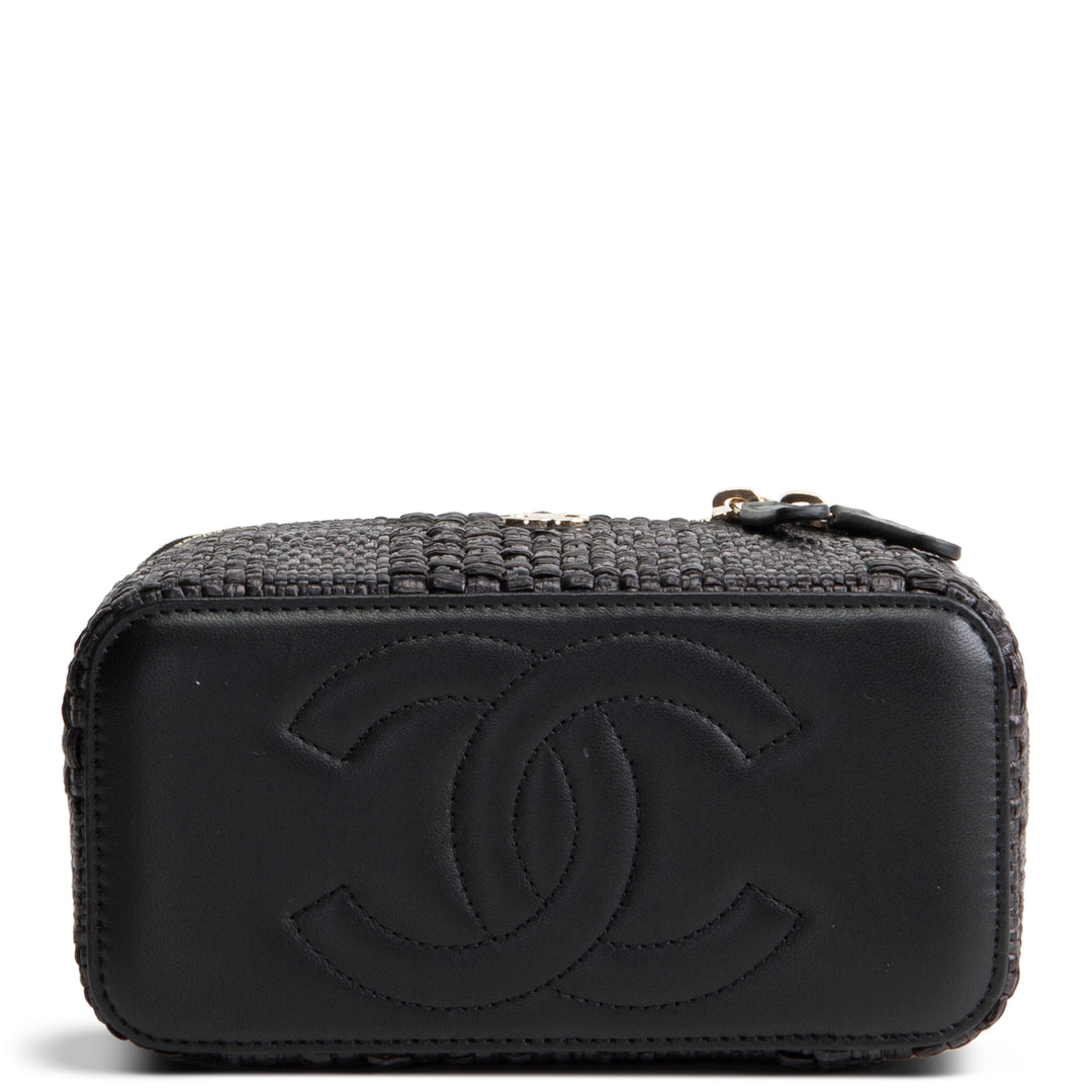 CHANEL Raffia Vanity Case