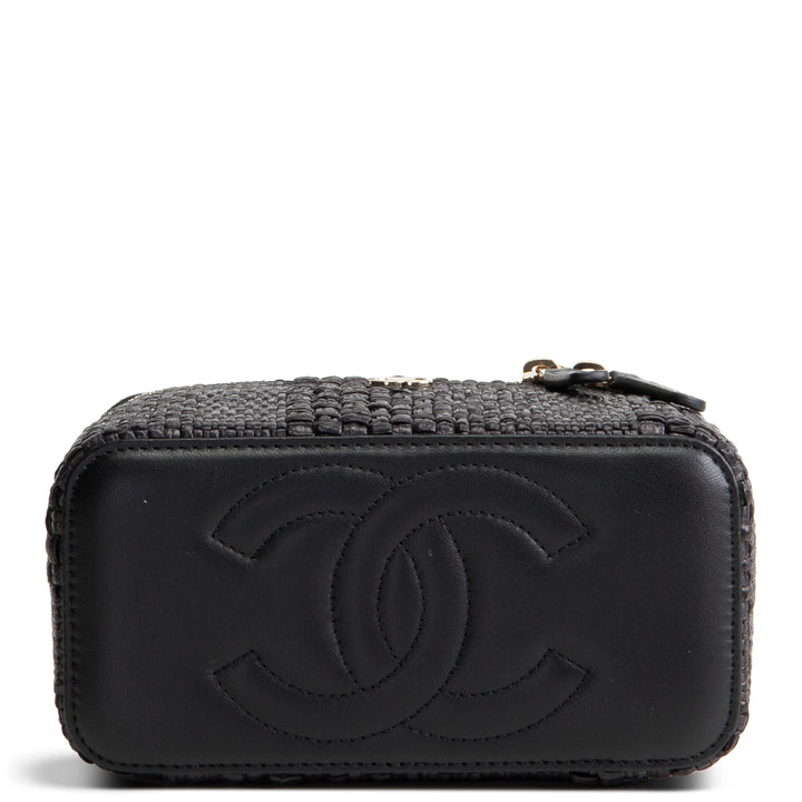 CHANEL Raffia Vanity Case