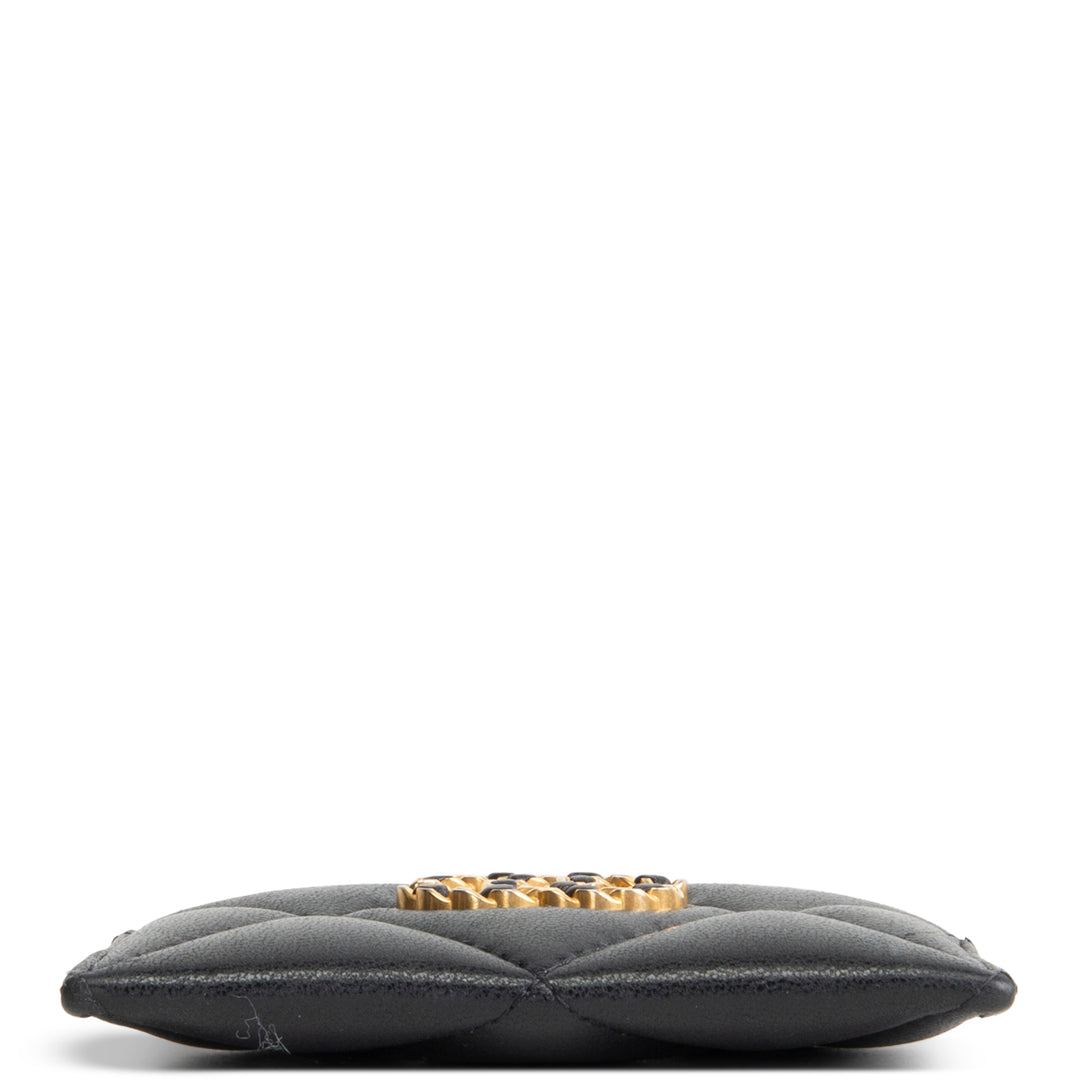 CHANEL 19 Card Holder - Black