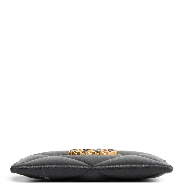 CHANEL 19 Card Holder - Black