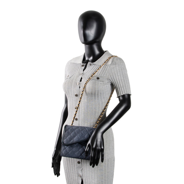 CHANEL Vintage Linen Timeless Double Flap Tassel Shoulder Bag