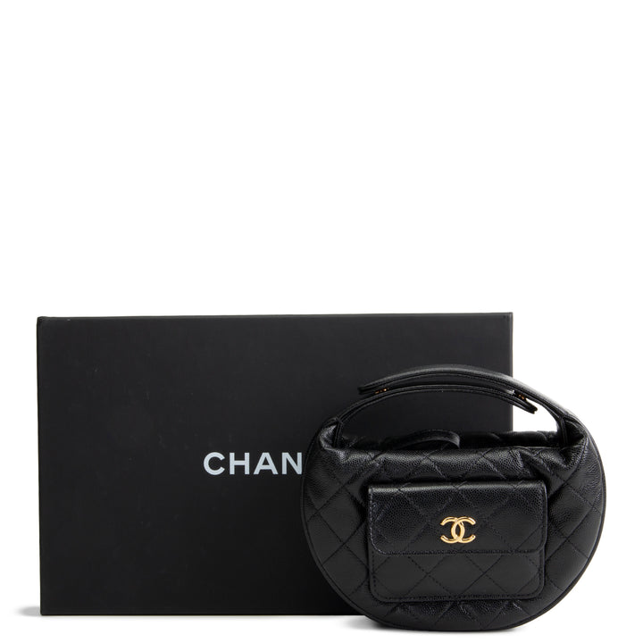 CHANEL Polly Pocket Hobo - Black