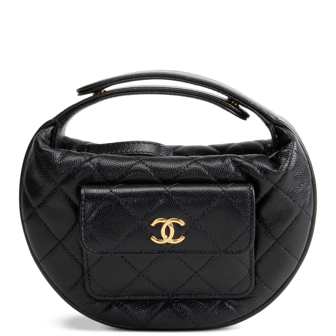 CHANEL Polly Pocket Hobo - Black