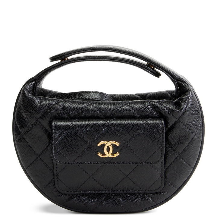 CHANEL Polly Pocket Hobo - Black