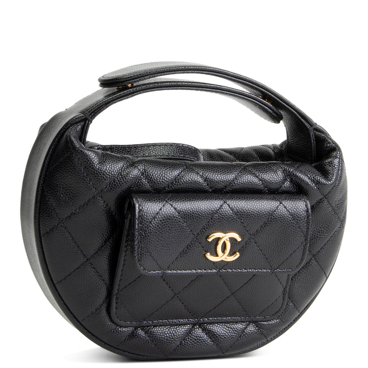 CHANEL Polly Pocket Hobo - Black