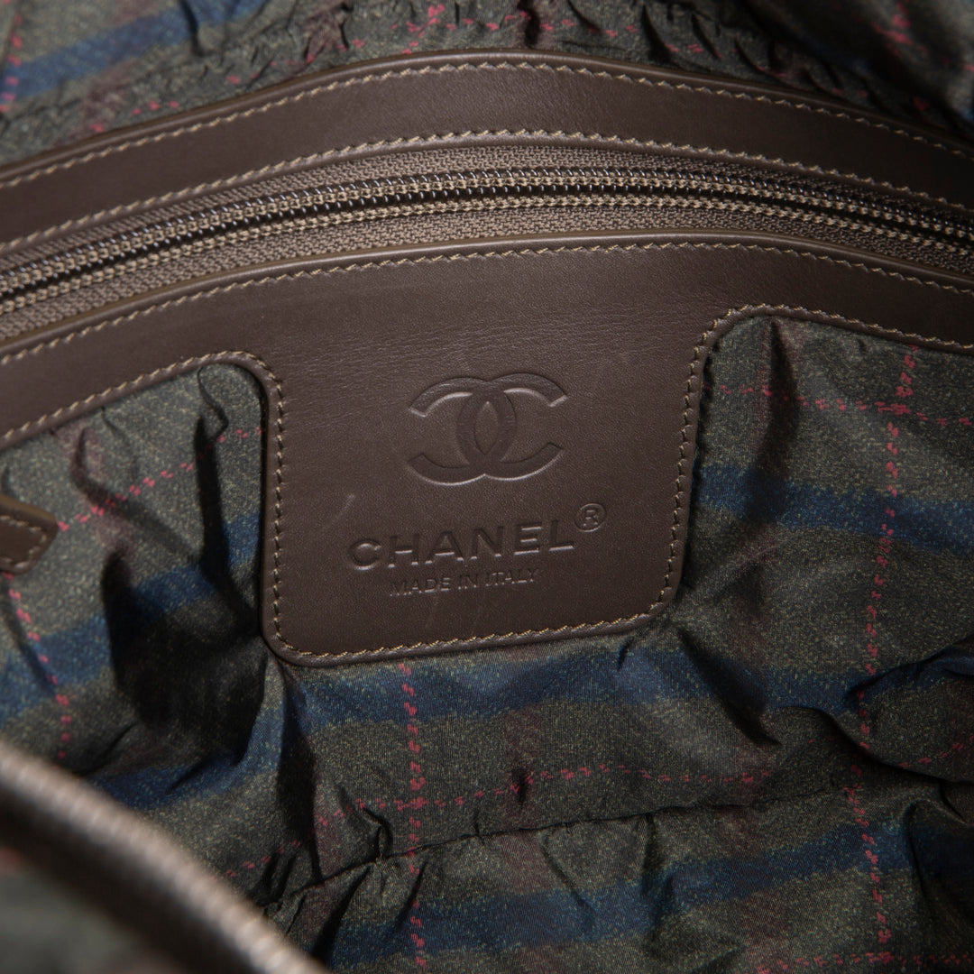 CHANEL Nylon Coco Cocoon Tote - Olive Green