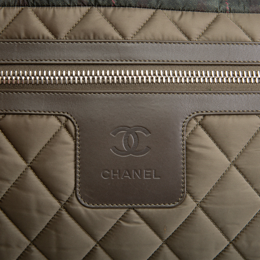 CHANEL Nylon Coco Cocoon Tote - Olive Green