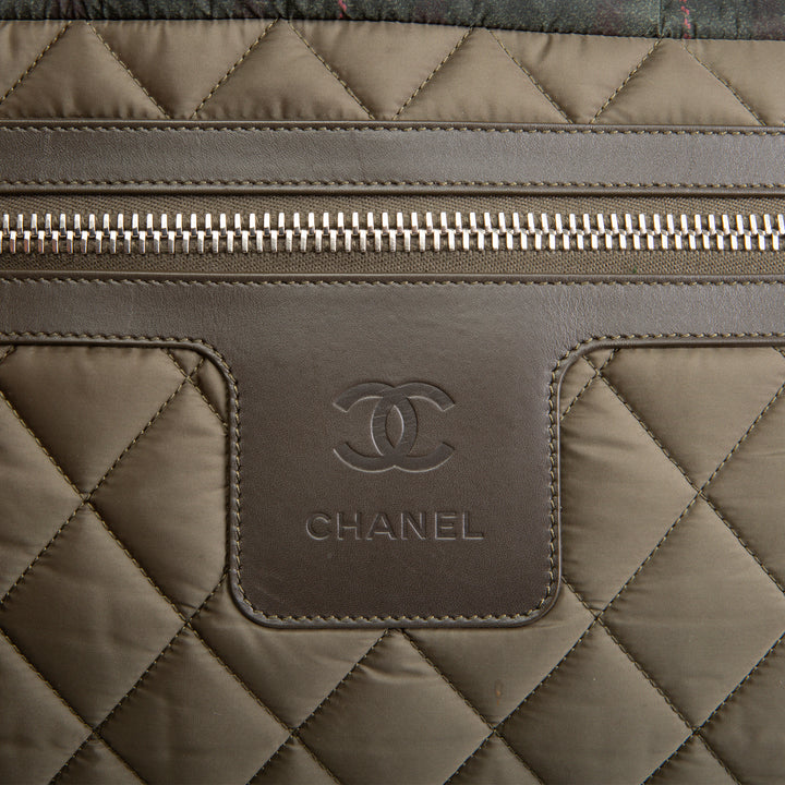 CHANEL Nylon Coco Cocoon Tote - Olive Green