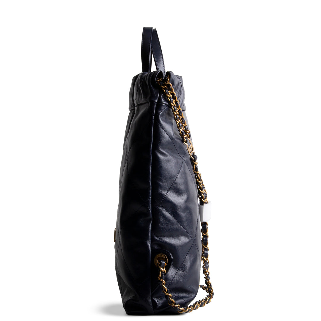 CHANEL Medium 22 Backpack - Navy