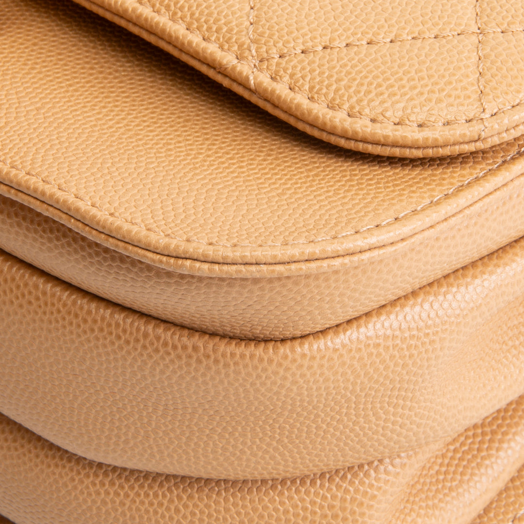 CHANEL CC Round Flap Compartment Messenger - Mini