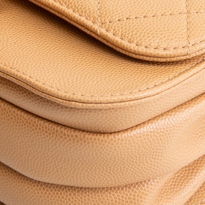 CHANEL CC Round Flap Compartment Messenger - Mini
