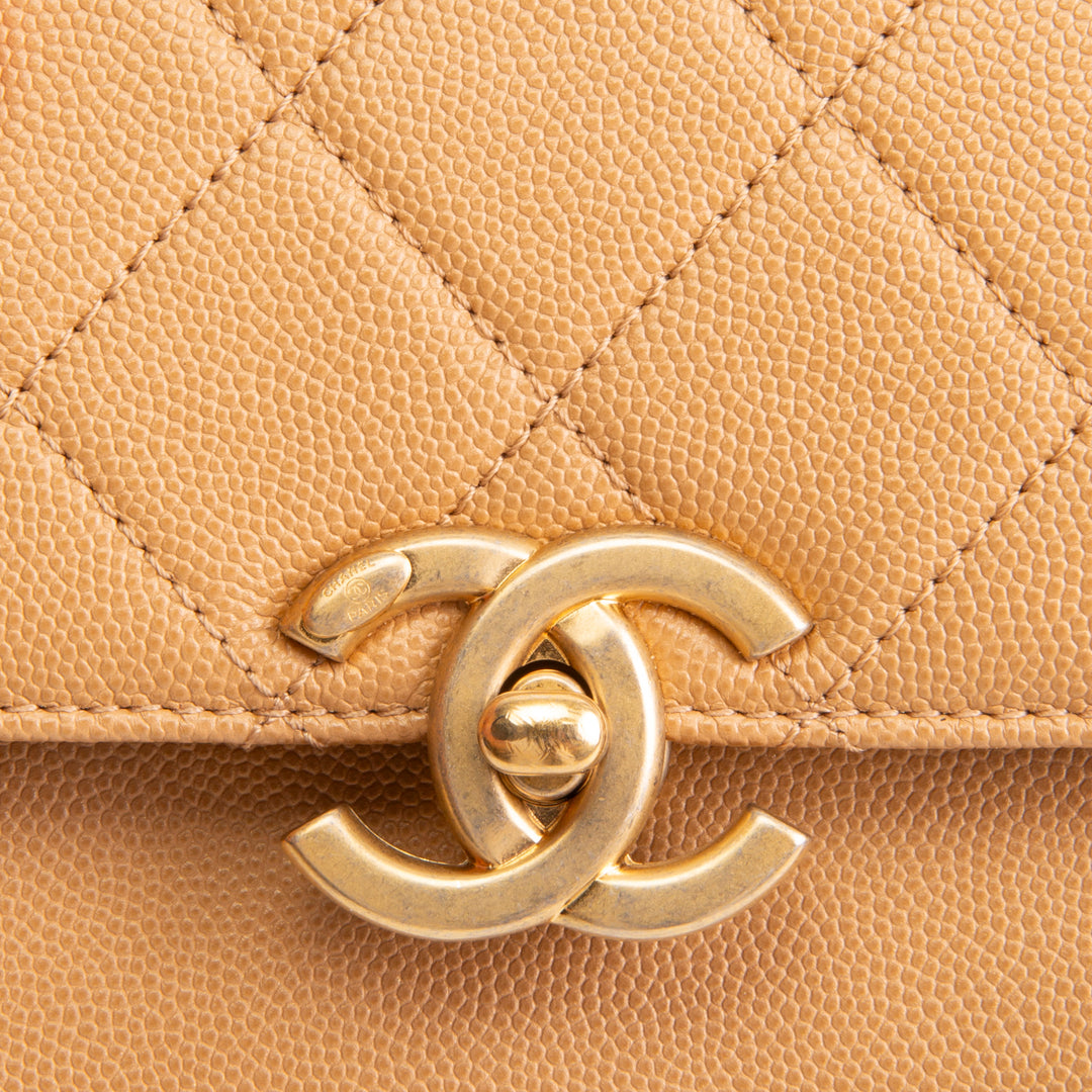 CHANEL CC Round Flap Compartment Messenger - Mini