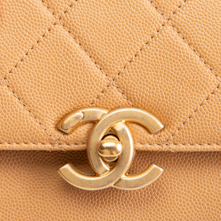 CHANEL CC Round Flap Compartment Messenger - Mini