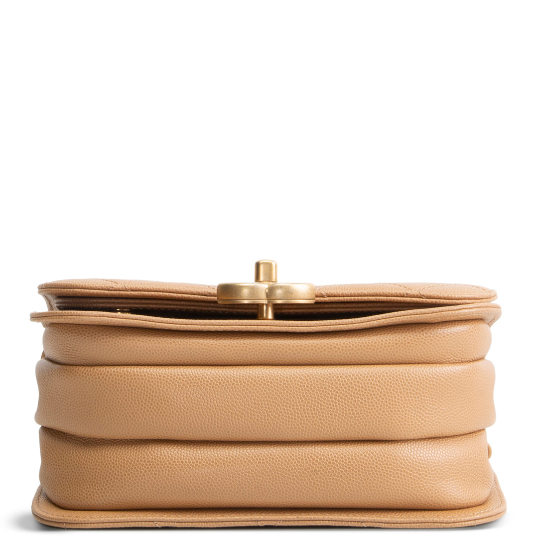 CHANEL CC Round Flap Compartment Messenger - Mini