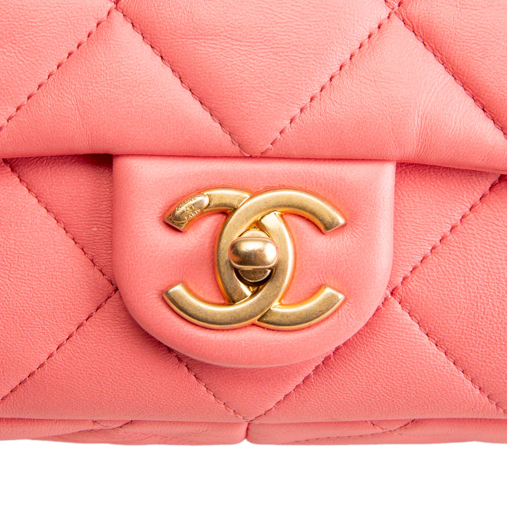 CHANEL Funky Town Medium Flap Bag - Pink