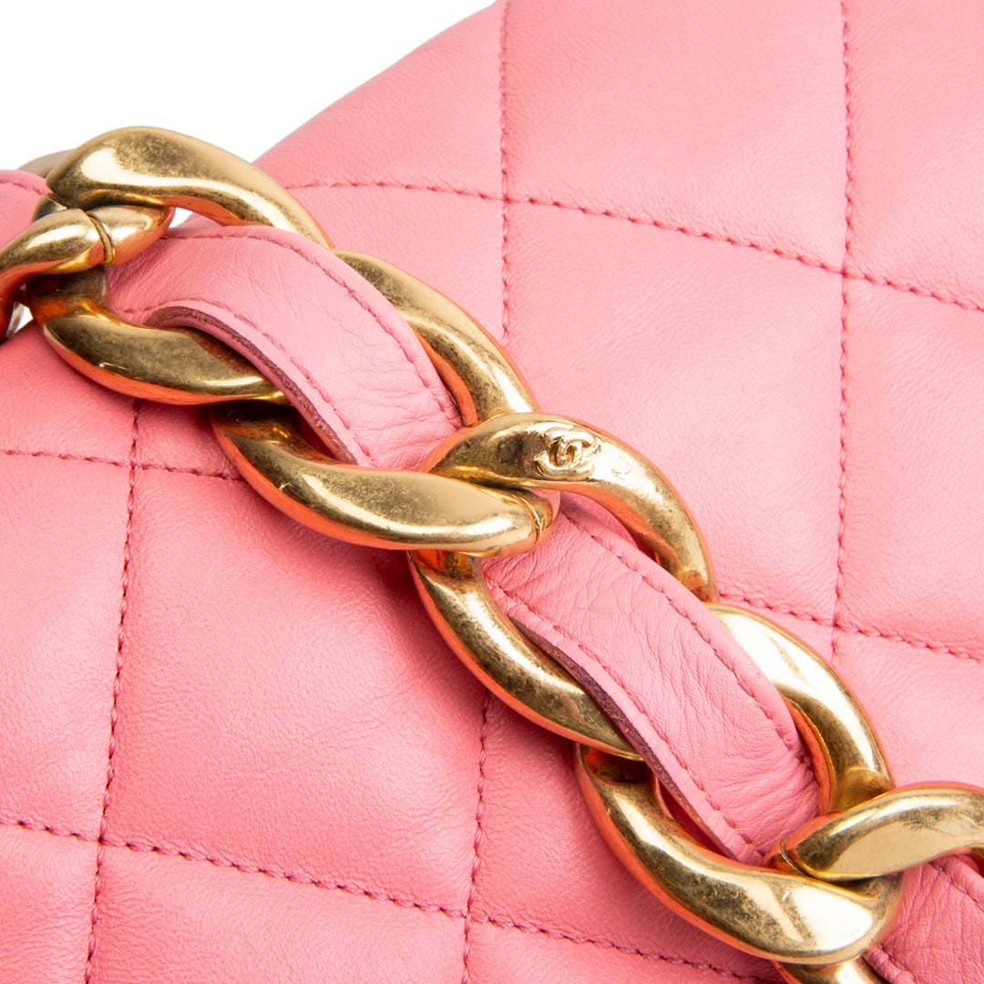 CHANEL Funky Town Medium Flap Bag - Pink