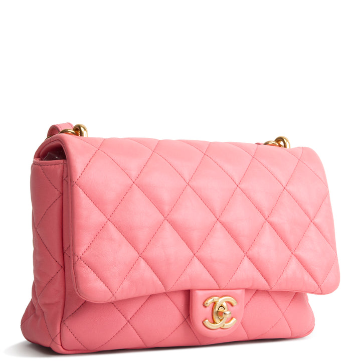 CHANEL Funky Town Medium Flap Bag - Pink