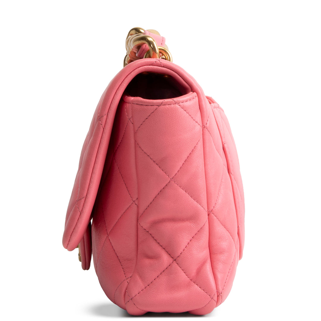 CHANEL Funky Town Medium Flap Bag - Pink
