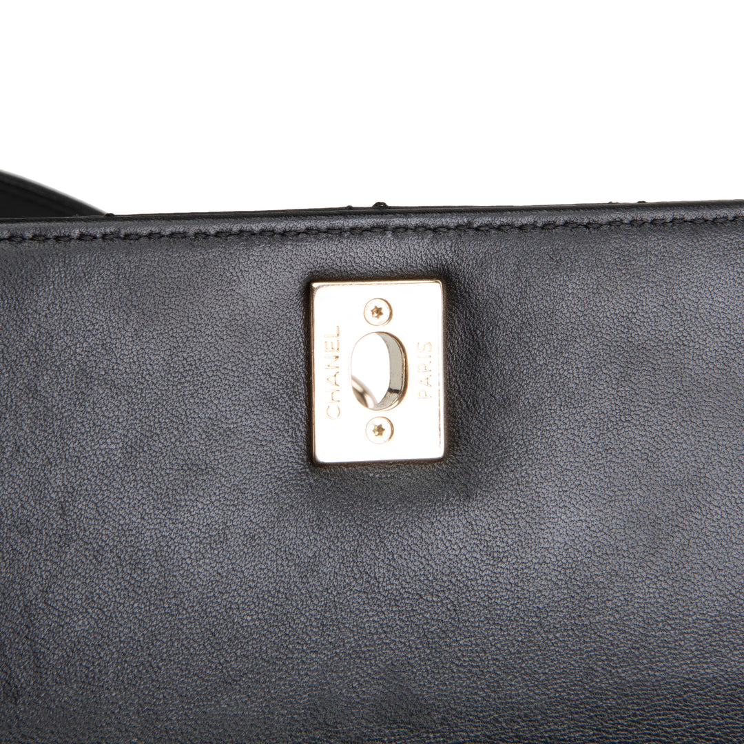 CHANEL Trendy CC Small Flap Top Handle - Black