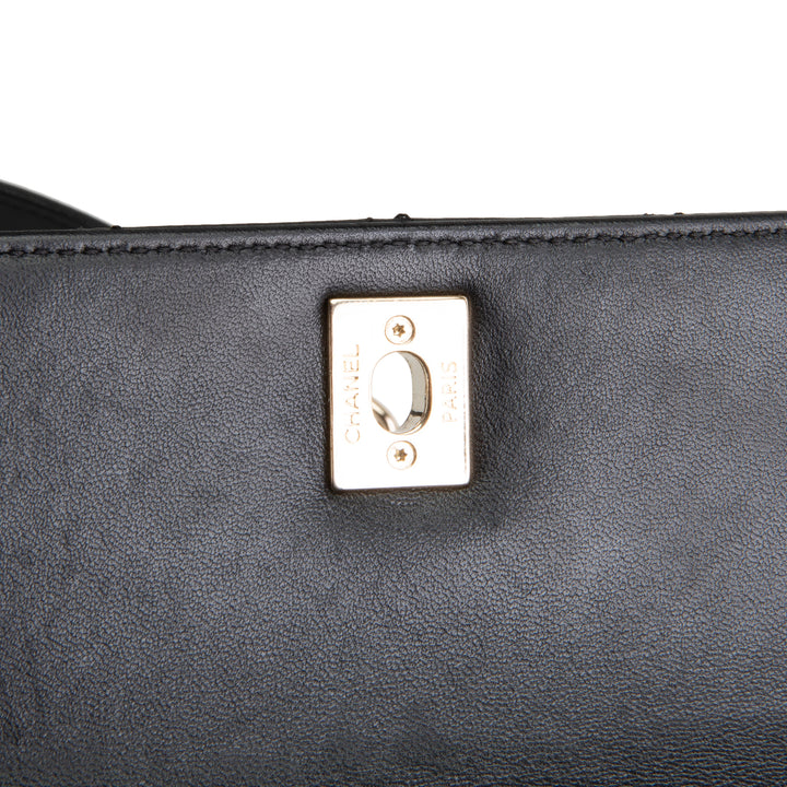 CHANEL Trendy CC Small Flap Top Handle - Black