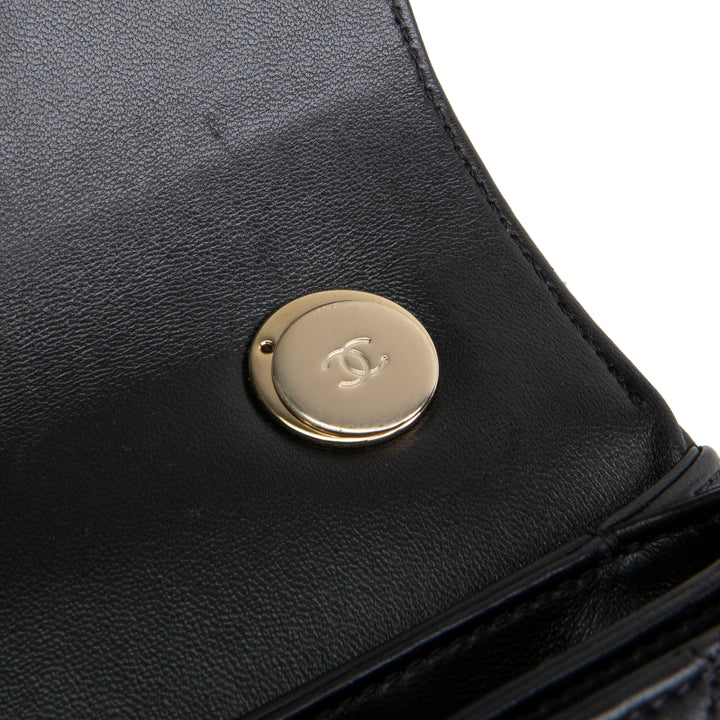 CHANEL Trendy CC Small Flap Top Handle - Black