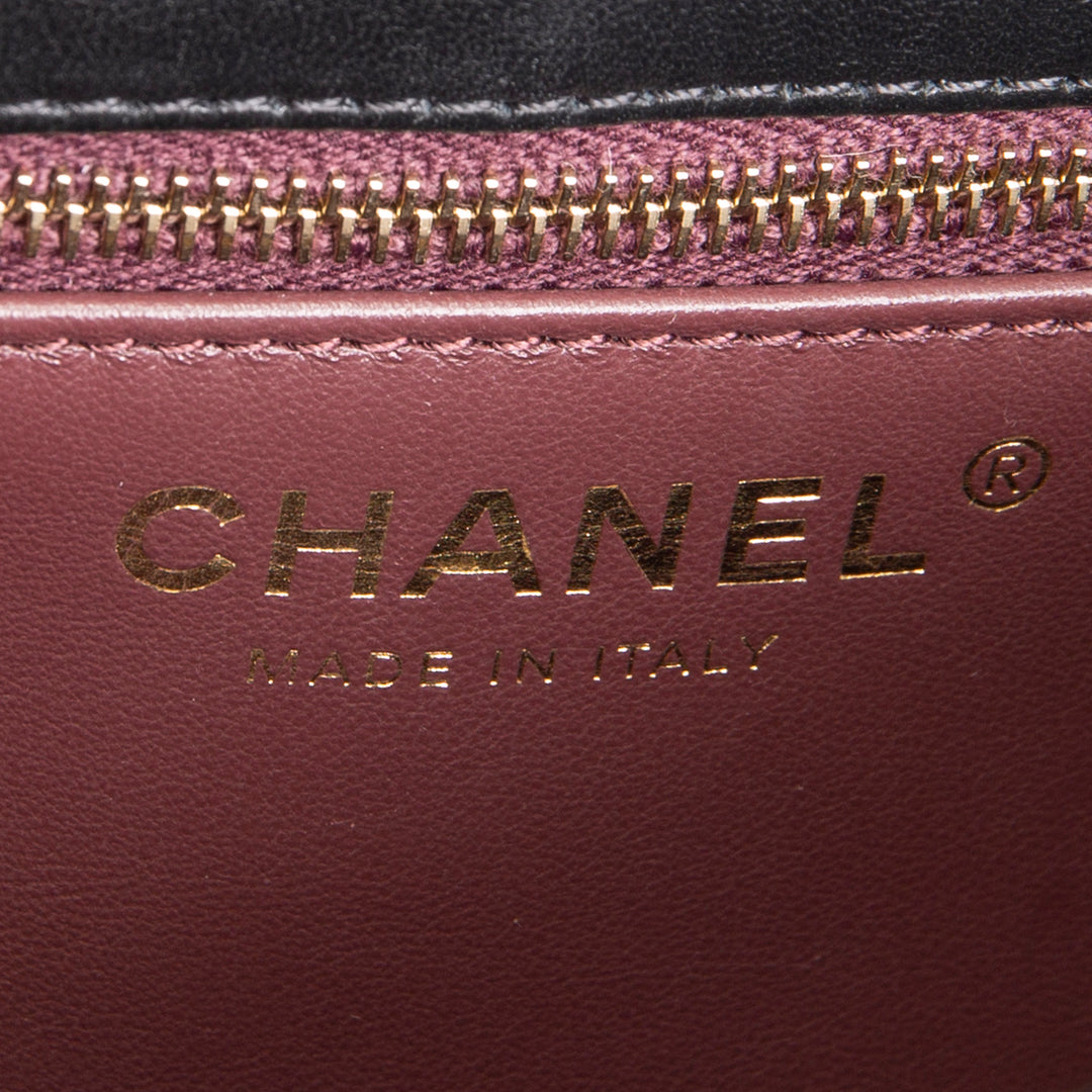 CHANEL Trendy CC Small Flap Top Handle - Black