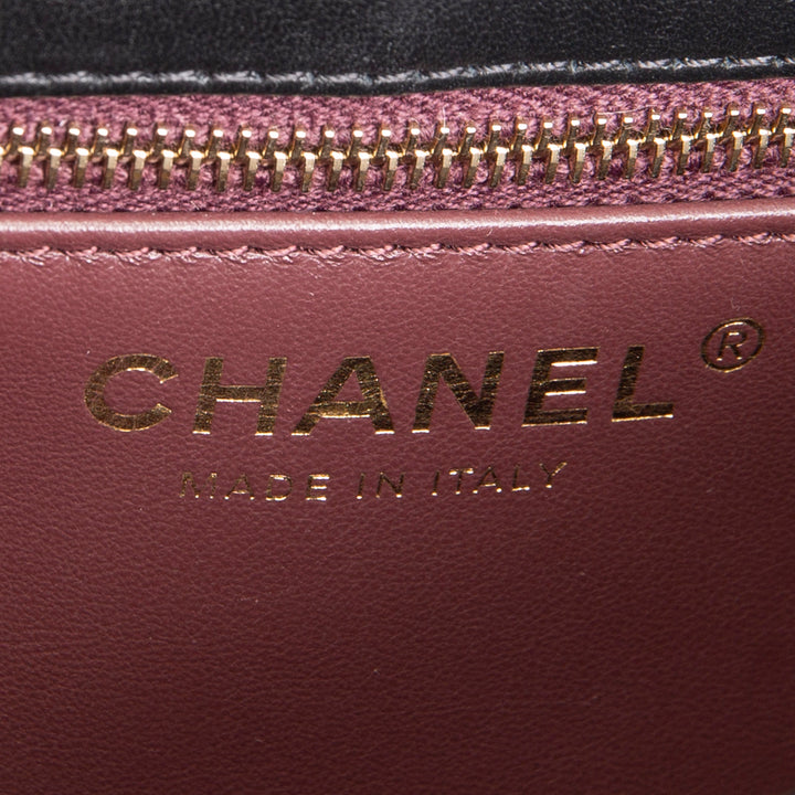 CHANEL Trendy CC Small Flap Top Handle - Black
