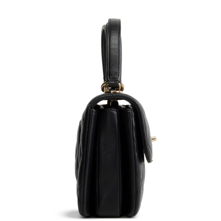CHANEL Trendy CC Small Flap Top Handle - Black