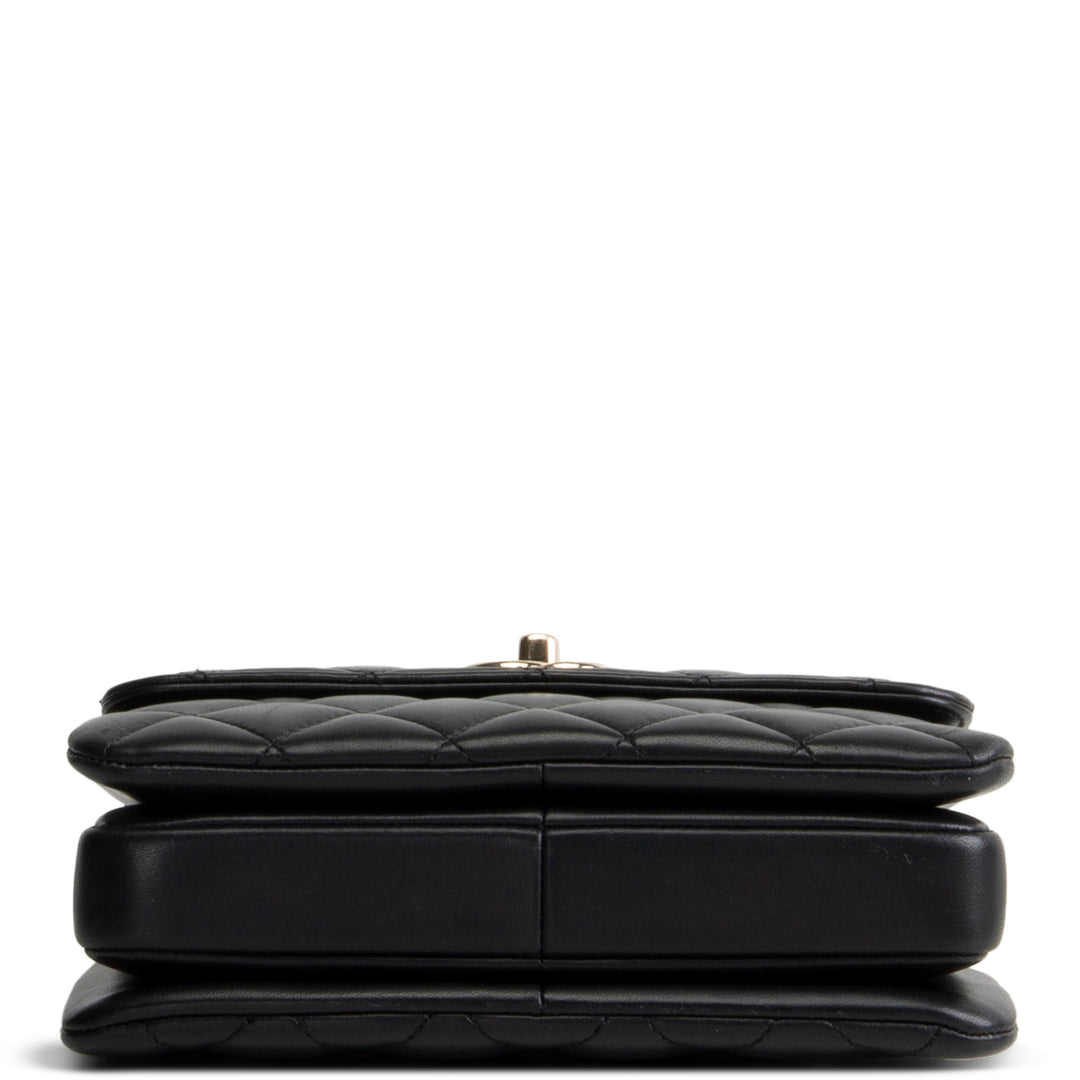 CHANEL Trendy CC Small Flap Top Handle - Black