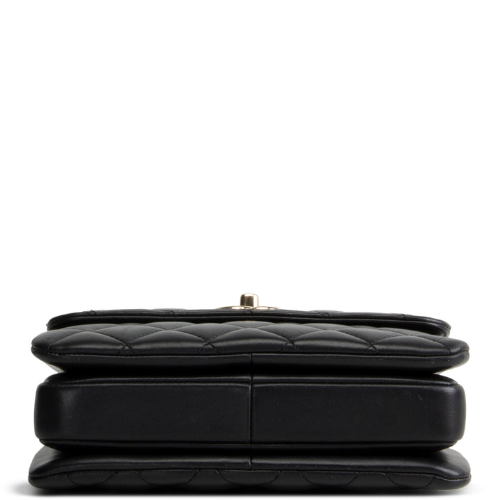 CHANEL Trendy CC Small Flap Top Handle - Black