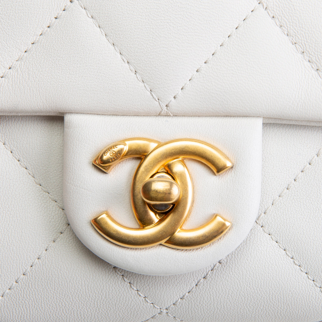 CHANEL In The Loop Flap Bag - White