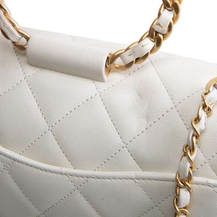 CHANEL In The Loop Flap Bag - White