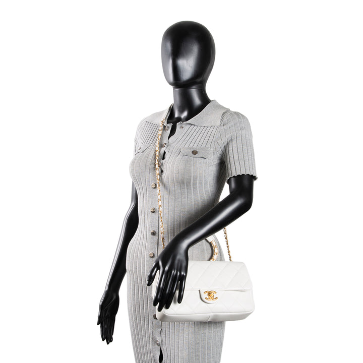 CHANEL In The Loop Flap Bag - White