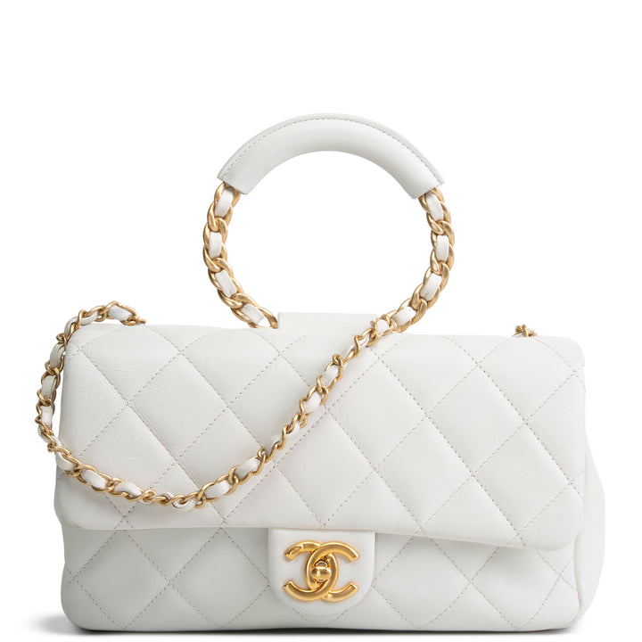 CHANEL In The Loop Flap Bag - White