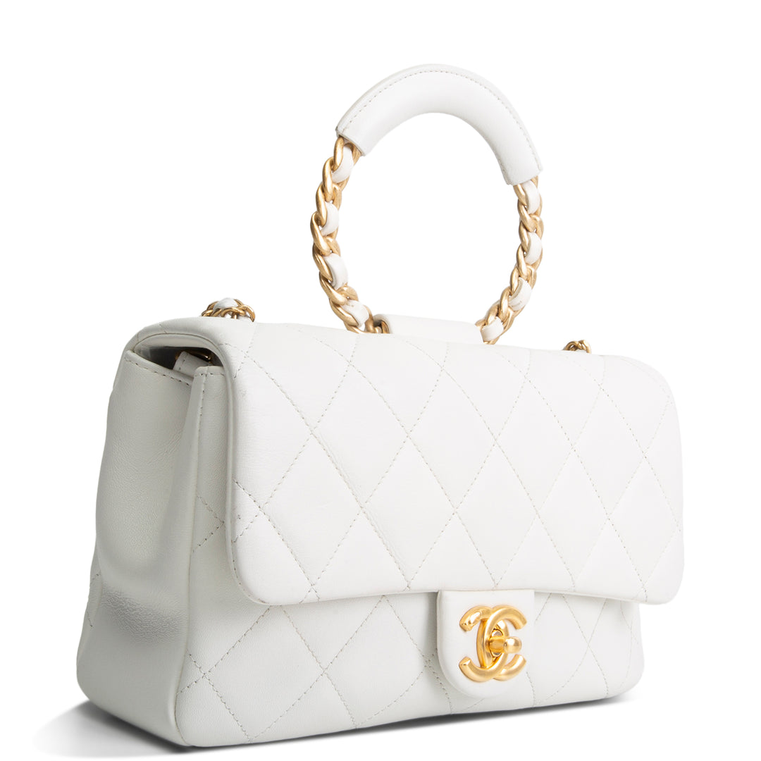 CHANEL In The Loop Flap Bag - White