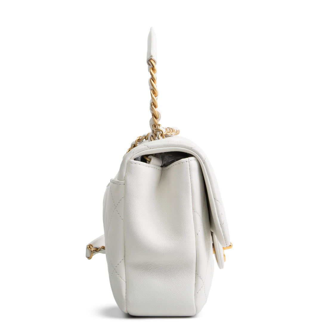 CHANEL In The Loop Flap Bag - White