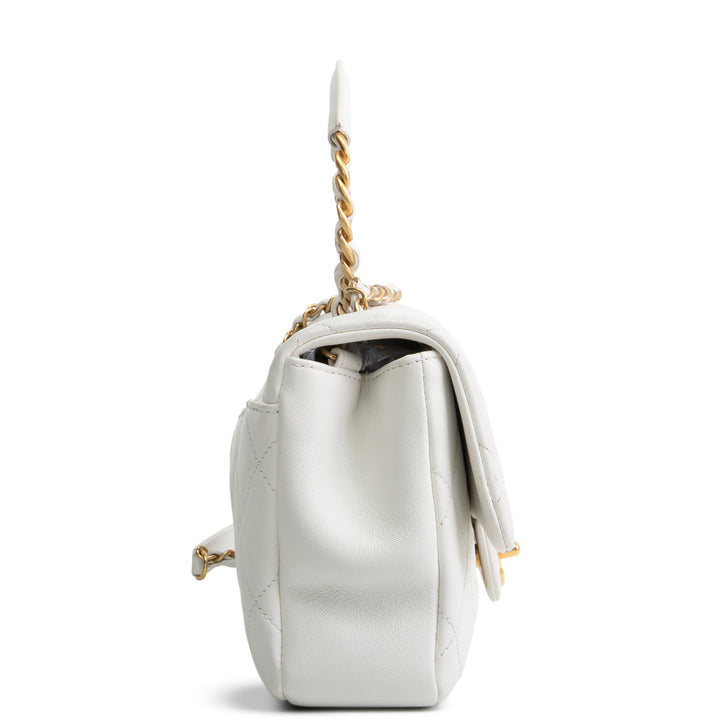 CHANEL In The Loop Flap Bag - White