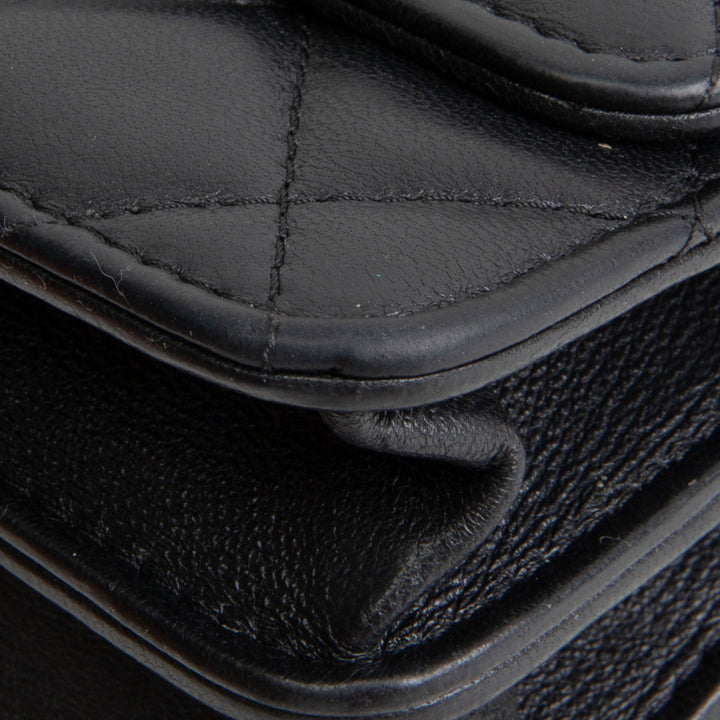 CHANEL Lambskin Trendy Wallet On Chain - Black OUTLET FINAL SALE