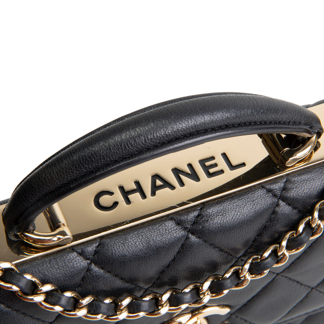 CHANEL Lambskin Trendy Wallet On Chain - Black OUTLET FINAL SALE
