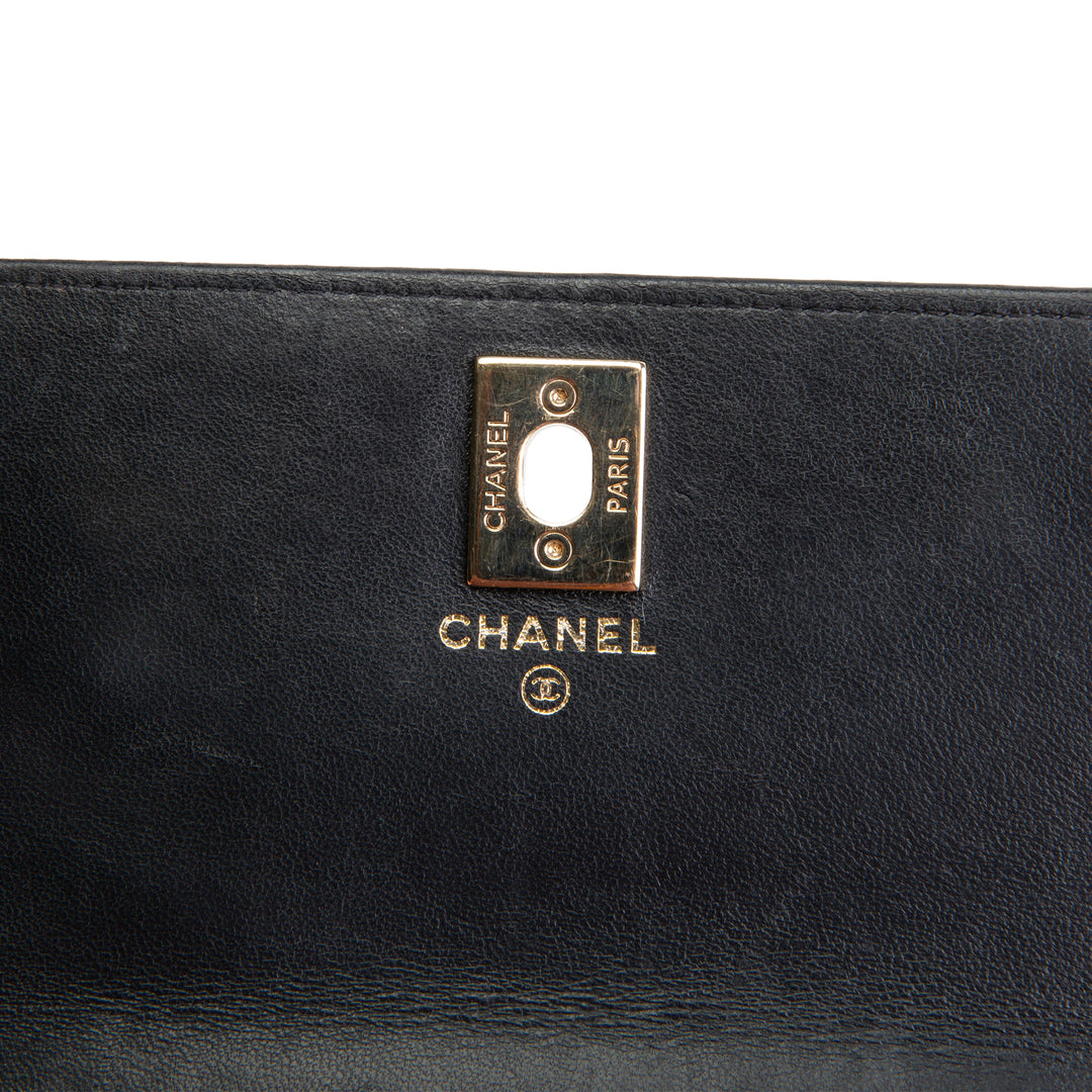 CHANEL Lambskin Trendy Wallet On Chain - Black OUTLET FINAL SALE