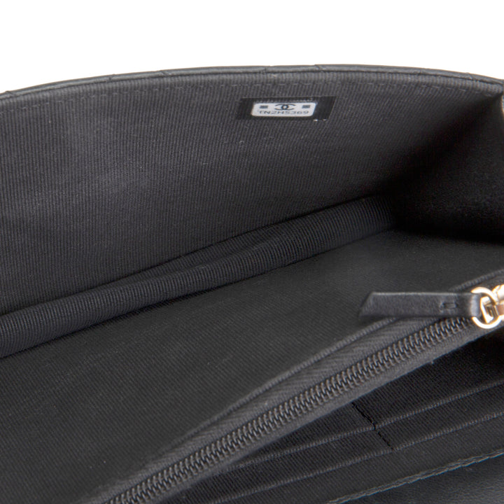 CHANEL Lambskin Trendy Wallet On Chain - Black OUTLET FINAL SALE