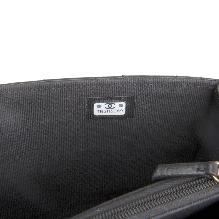 CHANEL Lambskin Trendy Wallet On Chain - Black OUTLET FINAL SALE