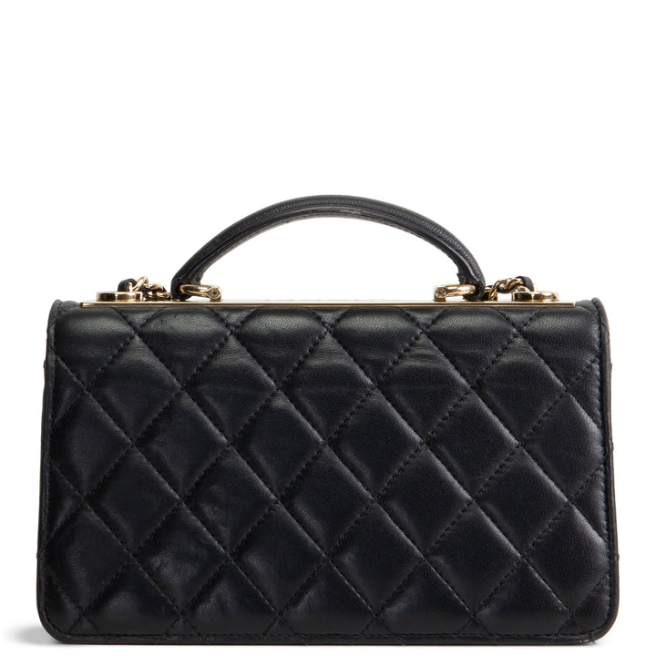 CHANEL Lambskin Trendy Wallet On Chain - Black OUTLET FINAL SALE